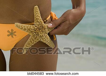 Hispanic woman holding starfish View Large Photo Image Stock Image - Hispanic woman holding starfish. Fotosearch