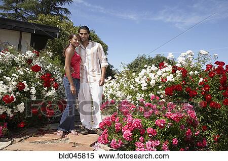 Stock Photography - Multi-ethnic couple hugging. Fotosearch