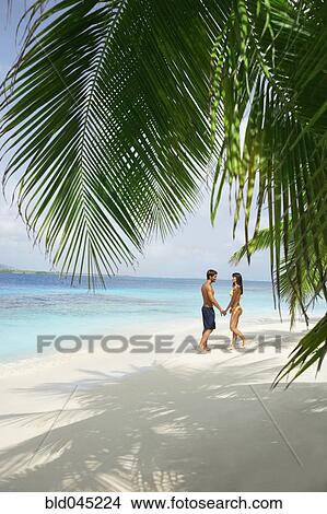 South American couple holding hands on beach View Large Photo Image Picture - South American couple holding hands on beach. Fotosearch