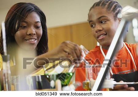 African American teenagers in science class View Large Photo Image Stock Photo - African American teenagers in science class. Fotosearch