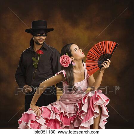 摄影图库 - hispanic, 男性和女性, 吉普赛舞舞蹈