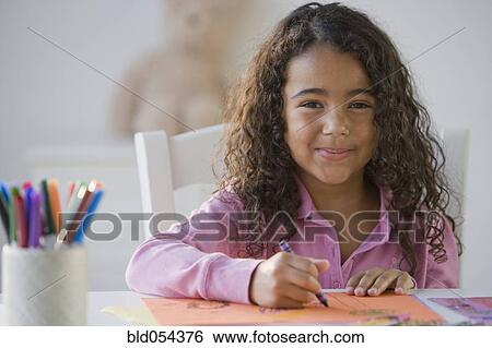 African girl coloring View Large Photo Image Stock Photograph - African girl coloring. Fotosearch