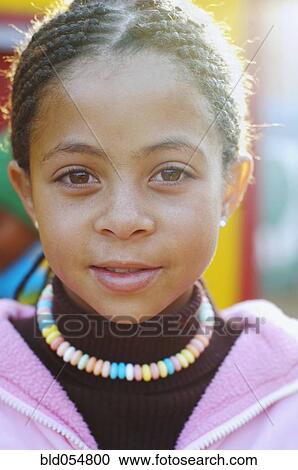 Mixed Race girl with cornrows View Large Photo Image Stock Image - Mixed Race girl with cornrows. Fotosearch