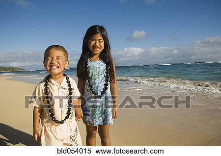 Pacific Islander sister and brother at beach View Large Photo Image Stock Photography - Pacific Islander sister and brother at beach. Fotosearch