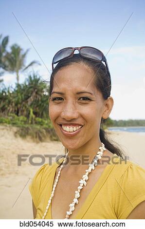 Pacific Islander woman at beach View Large Photo Image Stock Photography - Pacific Islander woman at beach. Fotosearch