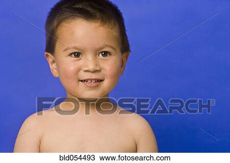 Stock Image - Portrait of Asian boy. Fotosearch