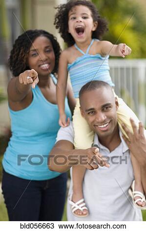 African family pointing View Large Photo Image Stock Image - African family pointing. Fotosearch