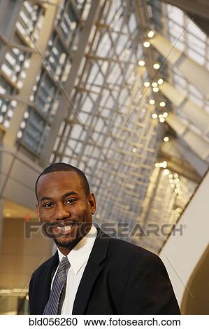 Stock Image - Portrait of African American businessman. Fotosearch
