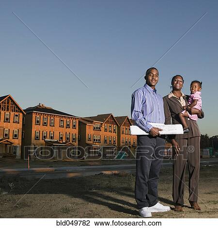 African American family at residential construction site View Large Photo Image Stock Image - African American family at residential construction site. Fotosearch