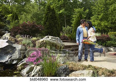 Stock Image - Hispanic couple hugging. Fotosearch
