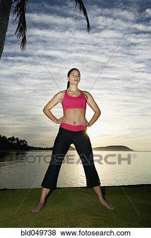 Pacific Islander woman with hands on hips View Large Photo Image Stock Photo - Pacific Islander woman with hands on hips. Fotosearch