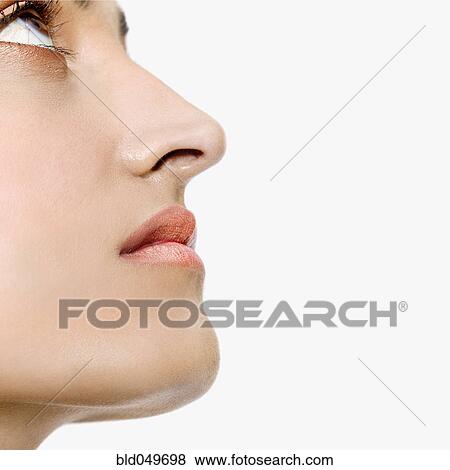 Profile of Indian woman looking up View Large Photo Image Stock Photo - Profile of Indian woman looking up. Fotosearch