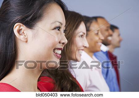 Row of multi-ethnic adults View Large Photo Image Stock Image - Row of multi-ethnic adults. Fotosearch