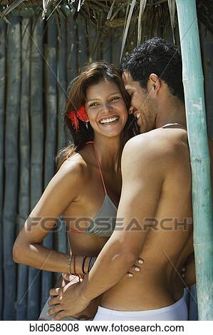 Stock Photo - Hispanic couple laughing. Fotosearch