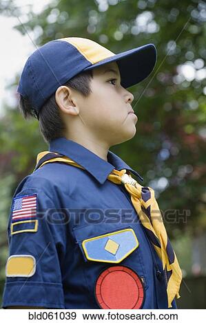 Stock Photo - Asian boy wearing uniform. Fotosearch