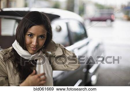 Stock Photo - Middle Eastern woman wearing scarf. Fotosearch