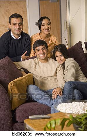 Multi-ethnic family posing View Large Photo Image Stock Photography - Multi-ethnic family posing. Fotosearch