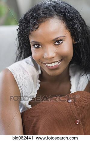 Stock Image - Close up of Panamanian woman. Fotosearch