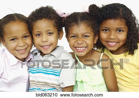 Portrait of multi-ethnic children View Large Photo Image Stock Image - Portrait of multi-ethnic children. Fotosearch