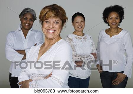 Multi-ethnic friends smiling View Large Photo Image Stock Image - Multi-ethnic friends smiling. Fotosearch