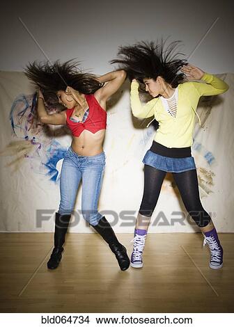 Picture - Alternative dancers performing in nightclub. Fotosearch