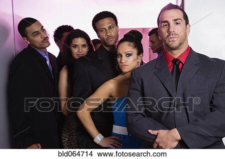Bouncer Standing Guard At Nightclub Door Picture Bld064714