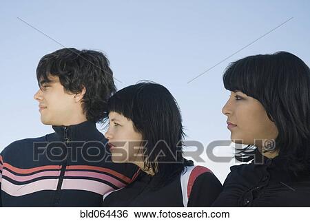 Serious Hispanic friends View Large Photo Image Stock Photograph - Serious Hispanic friends. Fotosearch