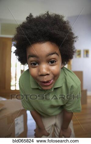 Close up of playful African boy View Large Photo Image Picture - Close up of playful African boy. Fotosearch