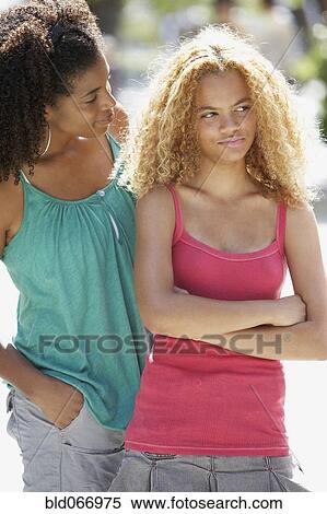 Stock Photography - African mother and daughter arguing. Fotosearch