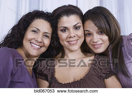 Multi-generational women posing together View Large Photo Image Stock Image - Multi-generational women posing together. Fotosearch