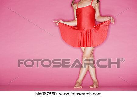 Stock Image - Asian girl in ballet costume. Fotosearch