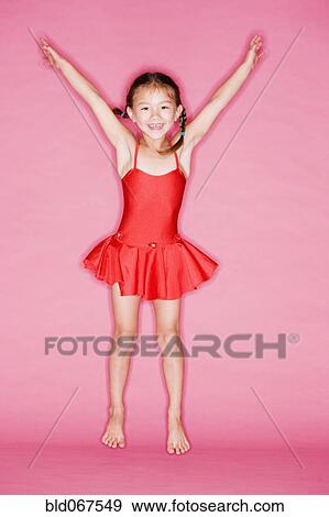 Stock Photo - Asian girl in ballet costume. Fotosearch