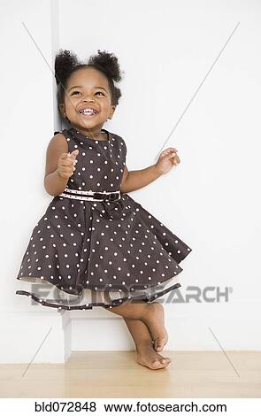African American girl in dress View Large Photo Image Stock Photo - African American girl in dress. Fotosearch