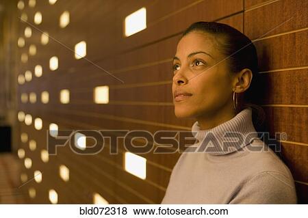 African businesswoman looking pensive View Large Photo Image Stock Photo - African businesswoman looking pensive. Fotosearch