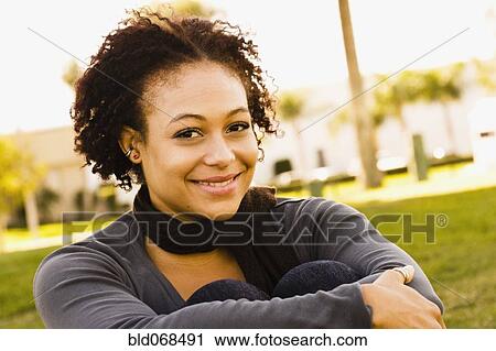 African woman smiling View Large Photo Image Stock Image - African woman smiling. Fotosearch
