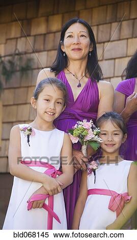Asian bridesmaids and flower girls View Large Photo Image Stock Photography - Asian bridesmaids and flower girls. Fotosearch