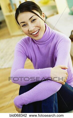 Asian woman smiling View Large Photo Image Stock Image - Asian woman smiling. Fotosearch