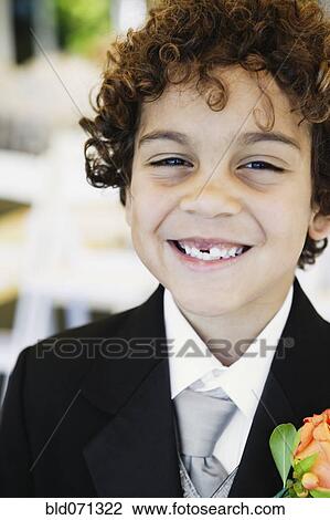 Boy wearing tuxedo View Large Photo Image Stock Image - Boy wearing tuxedo. Fotosearch