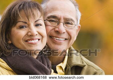Stock Photo - Hispanic couple smiling. Fotosearch