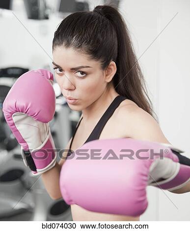 Hispanic woman boxing View Large Photo Image Stock Image - Hispanic woman boxing. Fotosearch