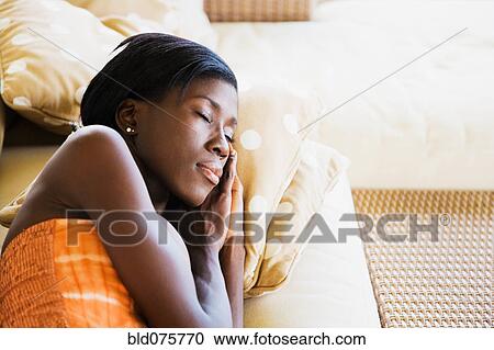 African woman sleeping View Large Photo Image Stock Image - African woman sleeping. Fotosearch