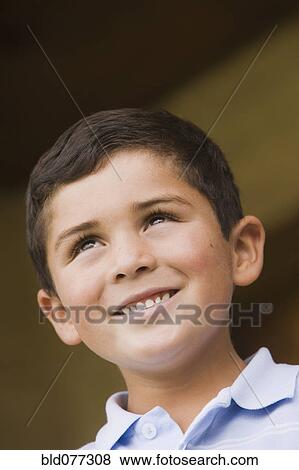 Hispanic boy smiling View Large Photo Image Stock Photo - Hispanic boy smiling. Fotosearch
