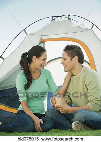 Hispanic couple camping View Large Photo Image Stock Photography - Hispanic couple camping. Fotosearch