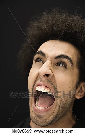 Shouting Hispanic man View Large Photo Image Stock Photo - Shouting Hispanic man. Fotosearch