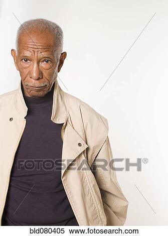 Stock Photography - Serious senior man. Fotosearch