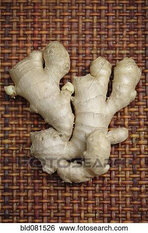 Stock Photograph - Close up of ginger root. Fotosearch