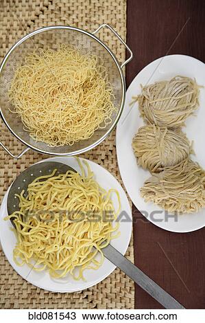 Stock Image - Variety of Asian noodles. Fotosearch