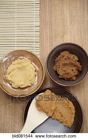 Picture - Variety of Japanese miso. Fotosearch