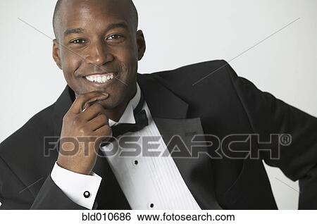 African American man wearing tuxedo View Large Photo Image Stock Photograph - African American man wearing tuxedo. Fotosearch