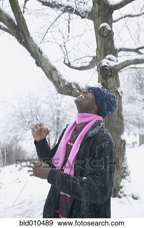 Man enjoying a winter day View Large Photo Image Stock Photo - Man enjoying a winter day. Fotosearch